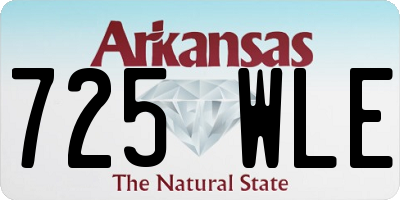 AR license plate 725WLE