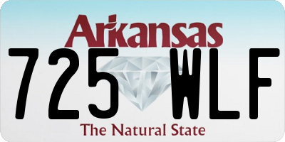 AR license plate 725WLF