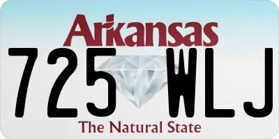 AR license plate 725WLJ