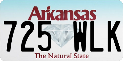 AR license plate 725WLK