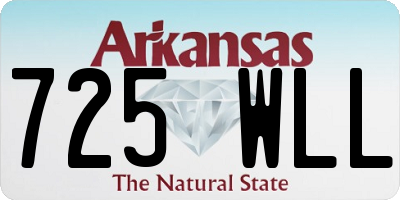 AR license plate 725WLL