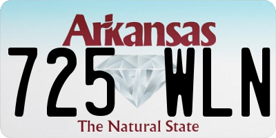 AR license plate 725WLN