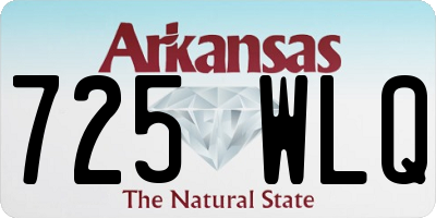 AR license plate 725WLQ