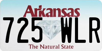 AR license plate 725WLR