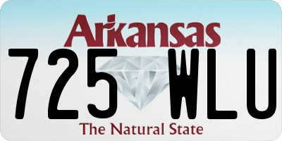 AR license plate 725WLU