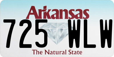 AR license plate 725WLW