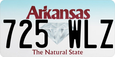 AR license plate 725WLZ