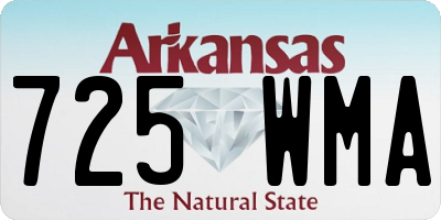AR license plate 725WMA