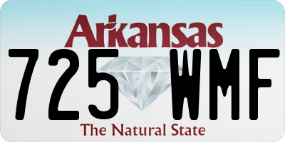 AR license plate 725WMF