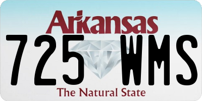 AR license plate 725WMS