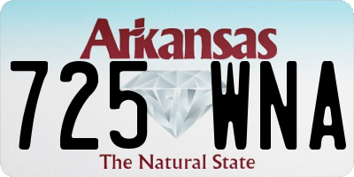 AR license plate 725WNA