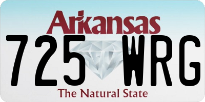 AR license plate 725WRG