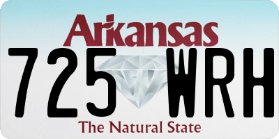 AR license plate 725WRH