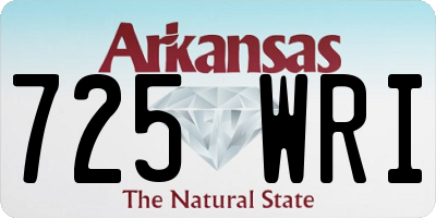 AR license plate 725WRI