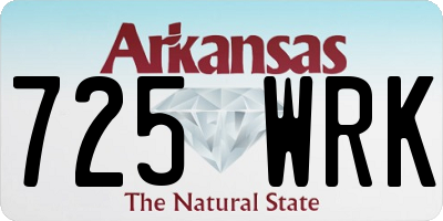 AR license plate 725WRK