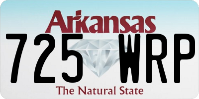AR license plate 725WRP