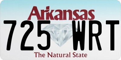 AR license plate 725WRT