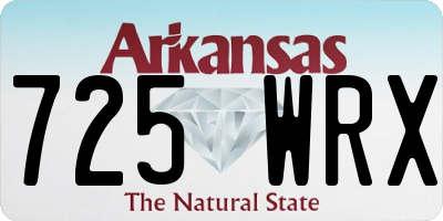 AR license plate 725WRX