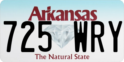 AR license plate 725WRY