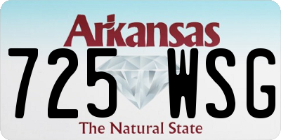 AR license plate 725WSG