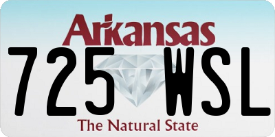 AR license plate 725WSL