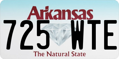 AR license plate 725WTE
