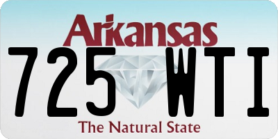AR license plate 725WTI