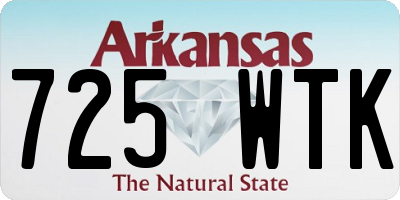 AR license plate 725WTK