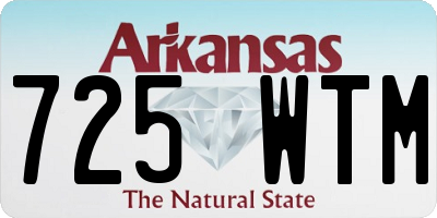 AR license plate 725WTM