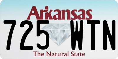 AR license plate 725WTN