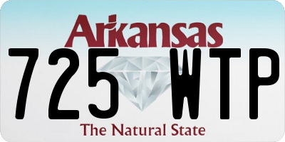 AR license plate 725WTP