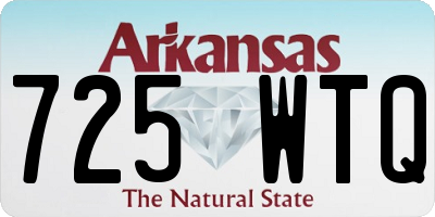 AR license plate 725WTQ