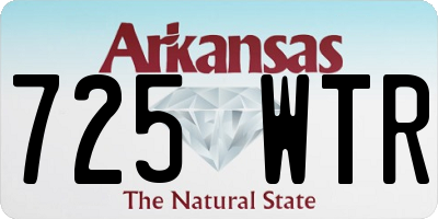 AR license plate 725WTR