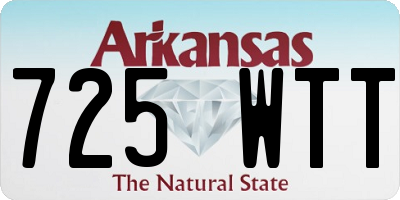AR license plate 725WTT