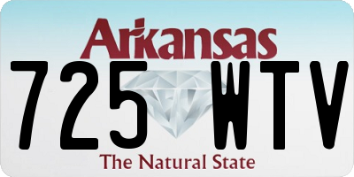 AR license plate 725WTV