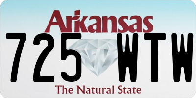 AR license plate 725WTW
