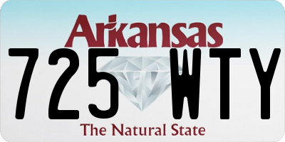 AR license plate 725WTY
