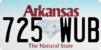 AR license plate 725WUB