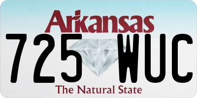 AR license plate 725WUC