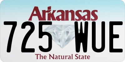 AR license plate 725WUE
