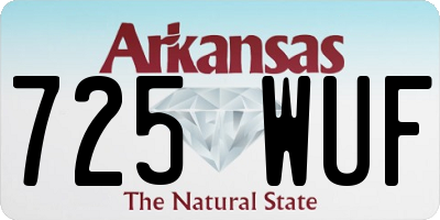 AR license plate 725WUF