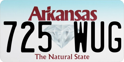 AR license plate 725WUG