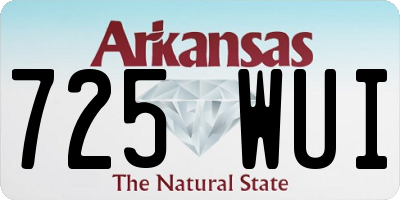 AR license plate 725WUI