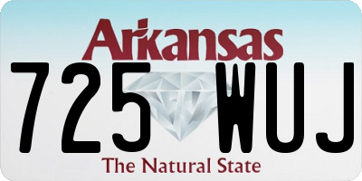 AR license plate 725WUJ