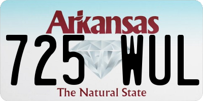 AR license plate 725WUL