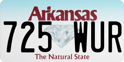 AR license plate 725WUR