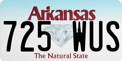AR license plate 725WUS