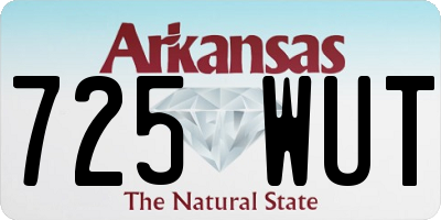 AR license plate 725WUT