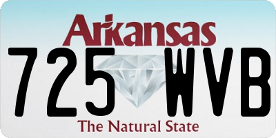 AR license plate 725WVB