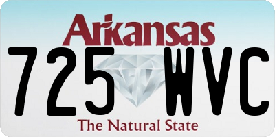 AR license plate 725WVC